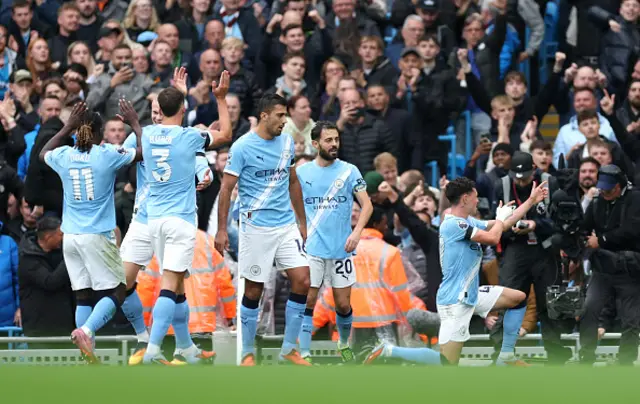 Phil Foden of Manchester City celebrates