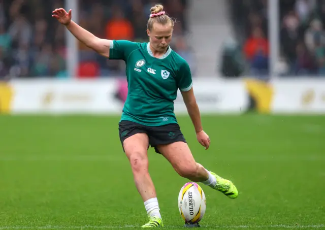 Dannah O’Brien in action for Ireland