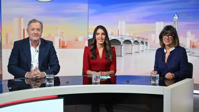 Piers Morgan. Christiane Amanpour,  Rosena Allin-Khan