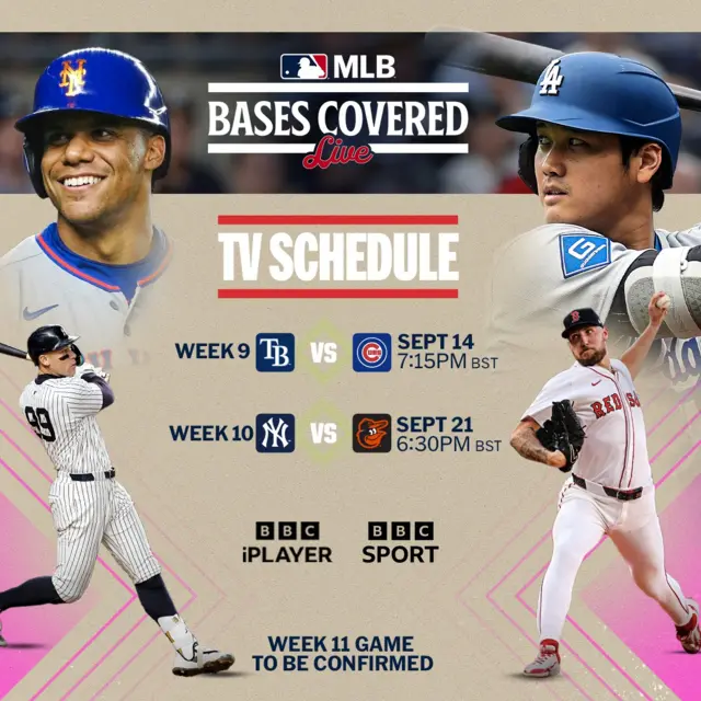 MLB BBC schedule
