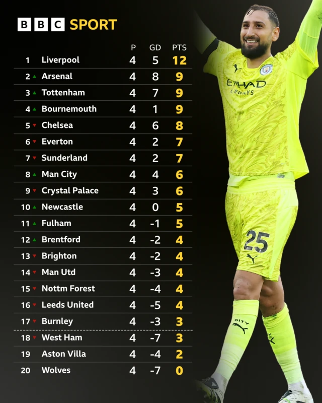 Premier League table