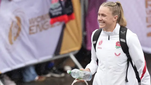 Zoe Aldcroft arrives