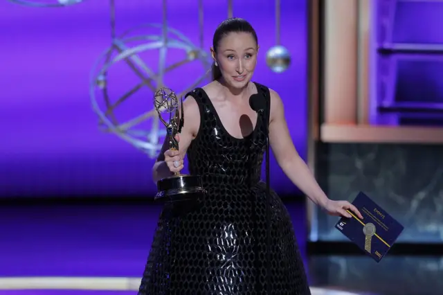 Erin Doherty accepts the Outstanding Supporting Actress