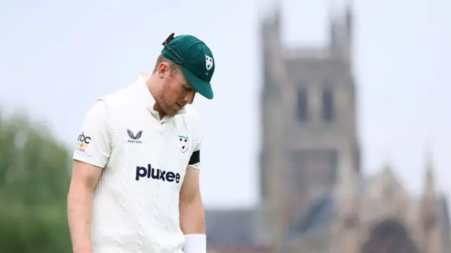 Worcestershire seamer Ben Allison at New Road