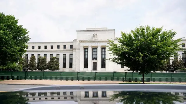 The exterior of the Marriner S. Eccles Federal Reserve Board Building