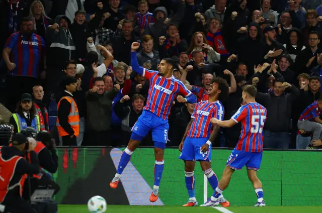 Chris Richards celebrates