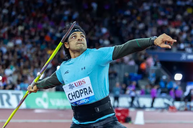 Neeraj Chopra throws