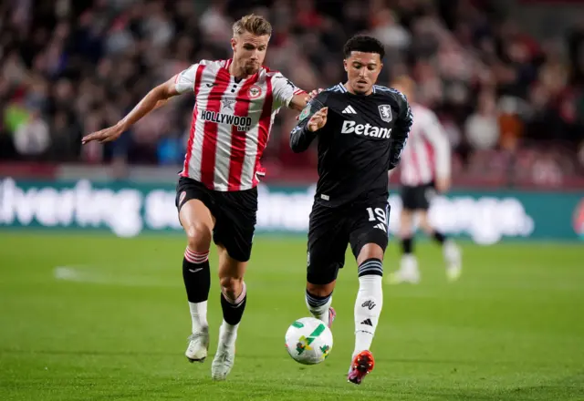 Kristoffer Ajer and Jadon Sancho