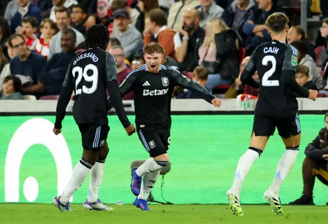 Harvey Elliott celebrates