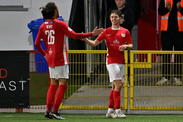 Matty Lusty celebrates