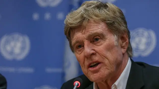 Robert Redford speaking