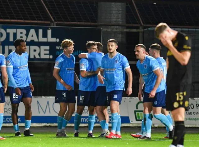 Matthew Clarke celebrates his goal