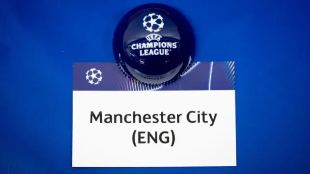 Manchester City UCL card