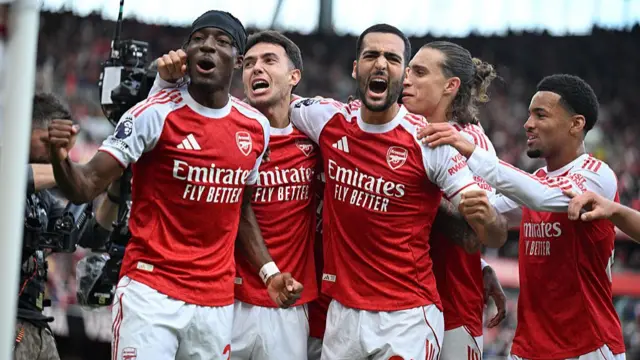 Arsenal celebrations