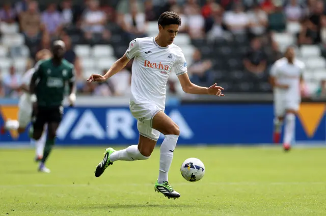 Swansea City midfielder Marko Stamenic