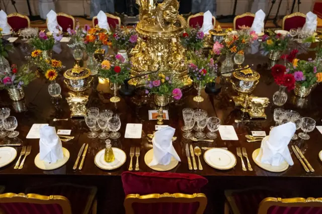 A shot of the table
