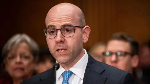 Stephen Miran, President Trump's nominee to be a Federal Reserve Board Governor speaks at the Senate Banking, Housing, and Urban Affairs Committee