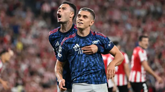 Gabriel Martinelli and Leandro Trossard