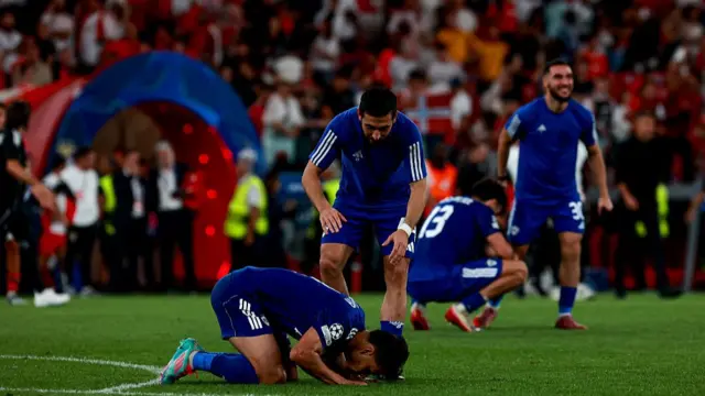 Qarabag players celebrate