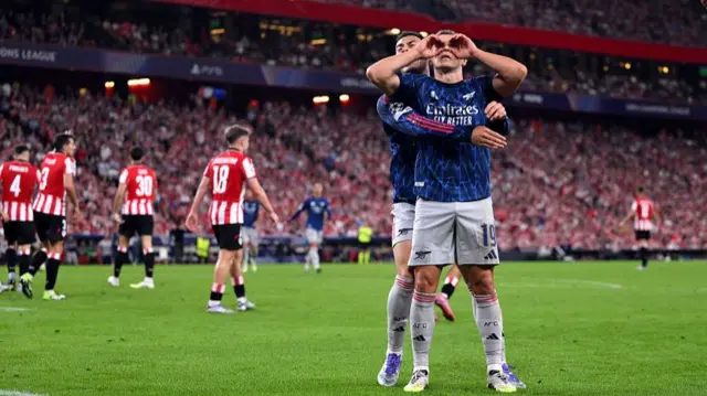 Leandro Trossard and Gabriel Martinelli