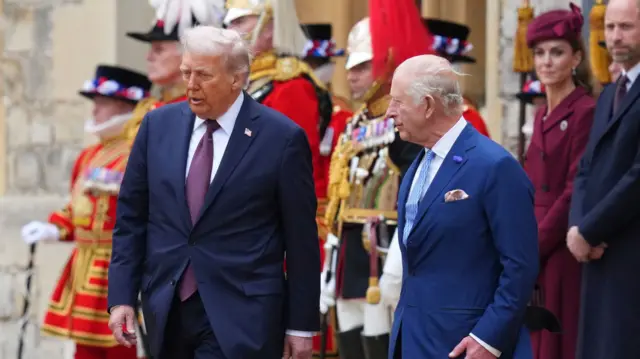 Donald Trump and King Charles