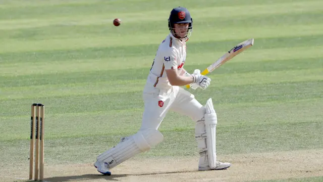 Charlie Allison batting for Essex
