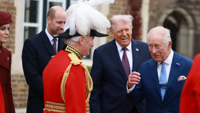 Trump and the King share a laugh
