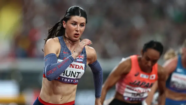 Britain's Amy Hunt in action
