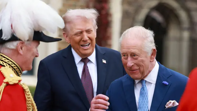 US President Donald Trump and King Charles III at Windsor Castle