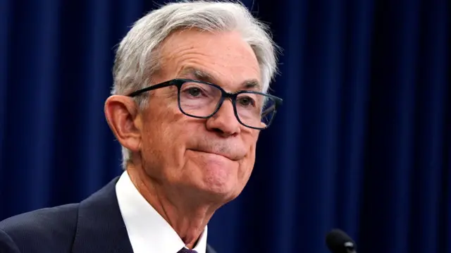 U.S. Federal Reserve Chair Jerome Powell attends a press conference following the issuance of the Federal Open Market Committee's statement on interest rate policy, in Washington, D.C., U.S., September 17, 2025.