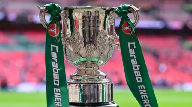 A general view of the EFL Cup trophy