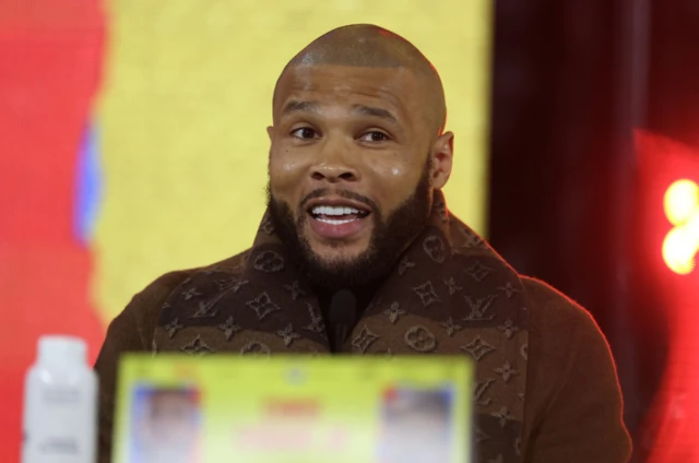 Chris Eubank Jr at a news conference
