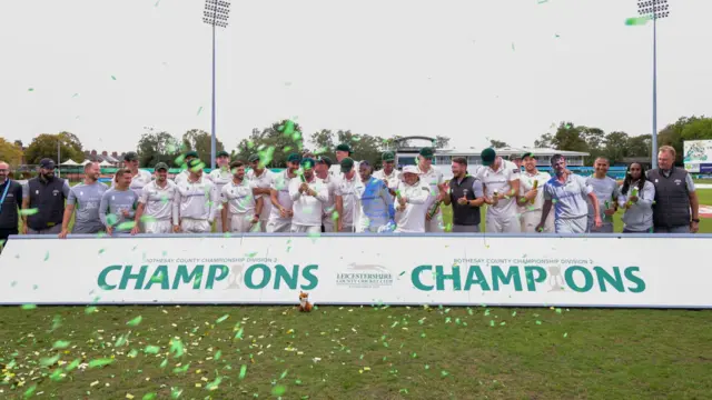 Leicestershire are champions