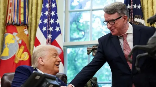 Trump and Mandelson.