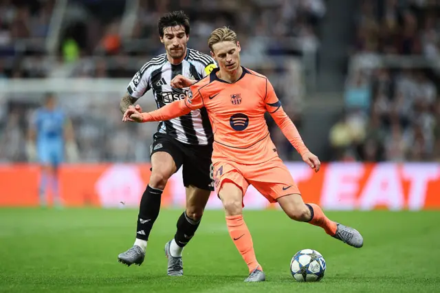 Frenkie de Jong of Barcelona in action