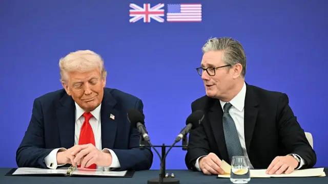 Donald Trump and Keir Starmer