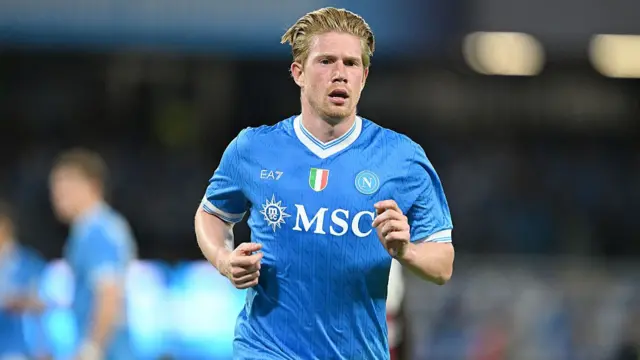 De Bruyne in action for Napoli