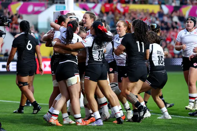 Canada players celebrate