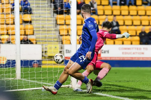 St Johnstone's Josh McPake scores