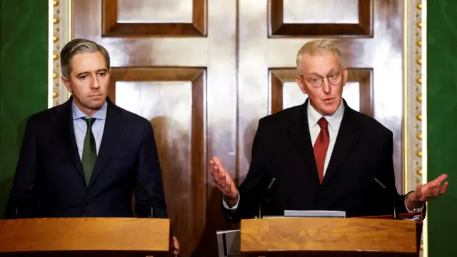 Simon Harris and Hilary Benn