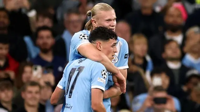 Erling Haaland and Phil Foden