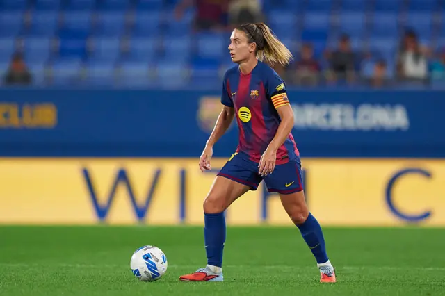 Alexia Putellas on the ball for Barcelona