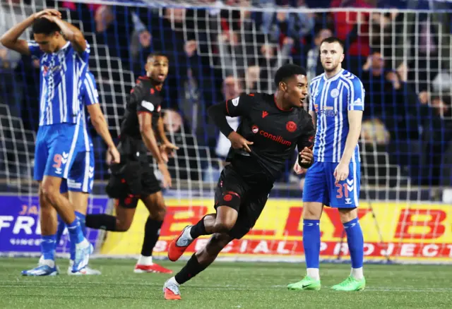 Jayden Richardson celebrates