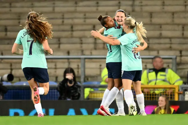Isobel Goodwin celebrates