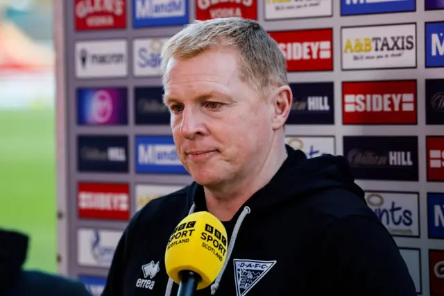Dunfermline Athletic head coach Neil Lennon