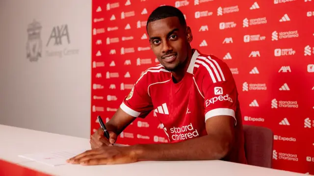 Isak signs for Liverpool
