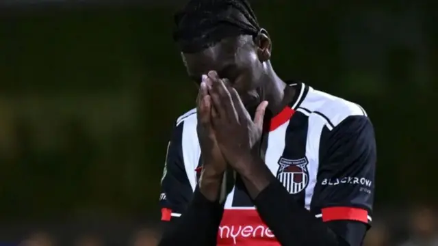 Clarke Oduor was the only Grimsby player to miss his penalty in their epic 12-11 shootout win over Manchester United