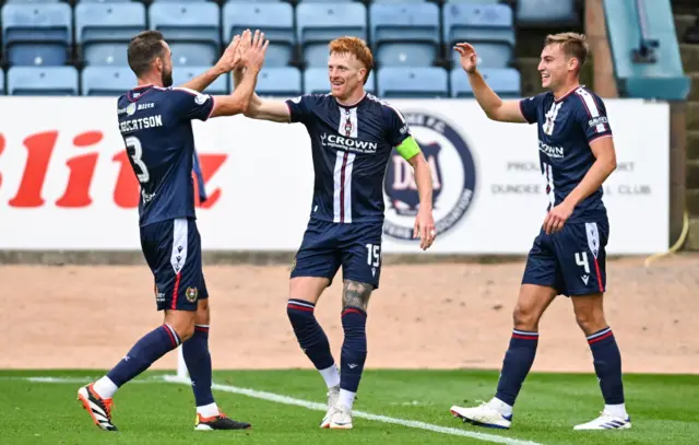 Dundee lead at the break