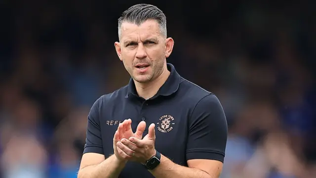 Luton Town boss Matt Bloomfield