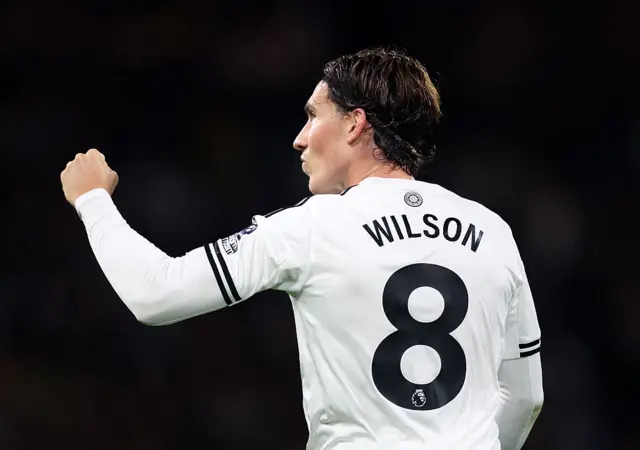 Harry Wilson celebrates